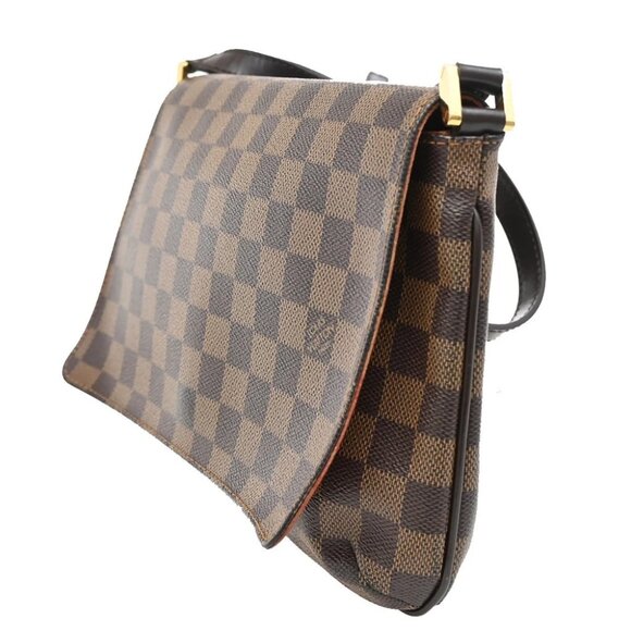 LOUIS VUITTON Musette Tango Long Shoulder Bag Damier Ebene Brown N51301 77FC159 - Picture 3 of 14